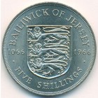 Джерси, 5 шиллингов 1966 год (UNC)