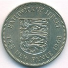Джерси, 10 новых пенсов 1968 год