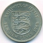 Джерси, 10 новых пенсов 1968 год