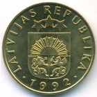 Латвия, 20 сантим 1992 год (UNC)