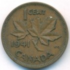 Канада, 1 цент 1941 год