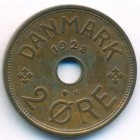 Дания, 2 эре 1928 год