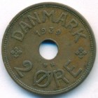 Дания, 2 эре 1939 год