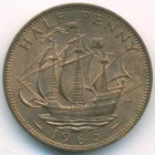 Великобритания, 1/2 пенни 1965 год (UNC)