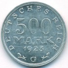 Веймарская Республика, 500 марок 1923 год G