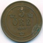 Швеция, 5 эре 1897 год