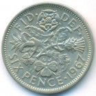 Великобритания, 6 пенсов 1967 год