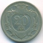 Австрия, 20 геллеров 1894 год