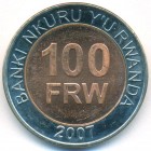 Руанда, 100 франков 2007 год (UNC)