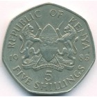 Кения, 5 шиллингов 1985 год