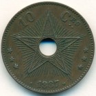 Свободное государство Конго, 10 сантимов 1887 год