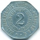 Машиностроительный завод Аугсбург-Нюрнберг, 2 пфеннига 1917 год (нотгельд) (UNC)