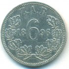 Южная Африка, 6 пенсов 1896 год