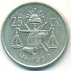 Мексика, 25 сентаво 1950 год