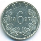 Южная Африка, 6 пенсов 1897 год (AU)