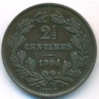 Люксембург, 2-1/2 сантима 1901 год