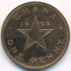 Гана, 1 пенни 1958 год (PROOF)