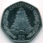 Гибралтар, 50 пенсов 2016 год (UNC)