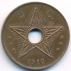 Бельгийское Конго, 2 сантима 1910 год (AU)