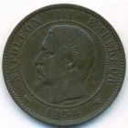 Франция, 10 сантимов 1854 год A