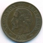 Франция, 5 сантимов 1855 год A