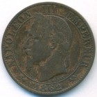 Франция, 5 сантимов 1862 год K