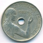 Испания, 25 сентимо 1934 год