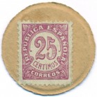 Испания, 25 сентимо 1937 год ТОКЕН