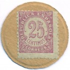 Испания, 25 сентимо 1937 год ТОКЕН