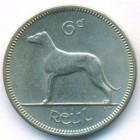 Ирландия, 6 пенсов 1962 год (UNC)