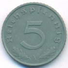 Третий Рейх, 5 рейхспфеннигов 1942 год A