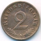 Третий рейх, 2 рейхспфеннига 1938 год A