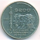 Мексика, 200 песо 1985 год (UNC)