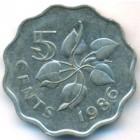 Свазиленд, 5 центов 1986 год