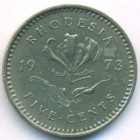 Родезия, 5 центов 1973 год