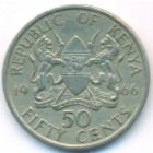 Кения, 50 центов 1966 год