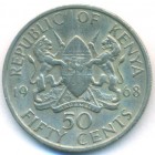 Кения, 50 центов 1968 год