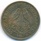 Южная Африка, 1/4 пенни 1955 год