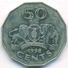 Свазиленд, 50 центов 1998 год (AU)