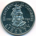 США, 1/2 доллара 1989 год S (PROOF)