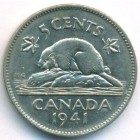 Канада, 5 центов 1941 год