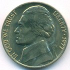 США, 5 центов 1977 год (UNC)