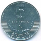 Коста-Рика, 5 колонов 2005 год (UNC)