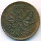 Канада, 1 цент 1943 год