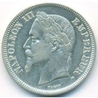 Франция, 2 франка 1868 год BB