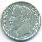 Франция, 1 франк 1866 год A