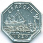 Сенегал, Рюфиск, 10 сантимов 1920 год (UNC) ТОКЕН