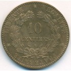 Франция, 10 сантимов 1897 год A (UNC)