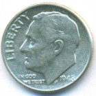 США, 10 центов 1948 год (AU)