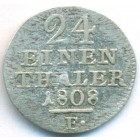 Королевство Вестфалия, 1/24 талера 1808 год